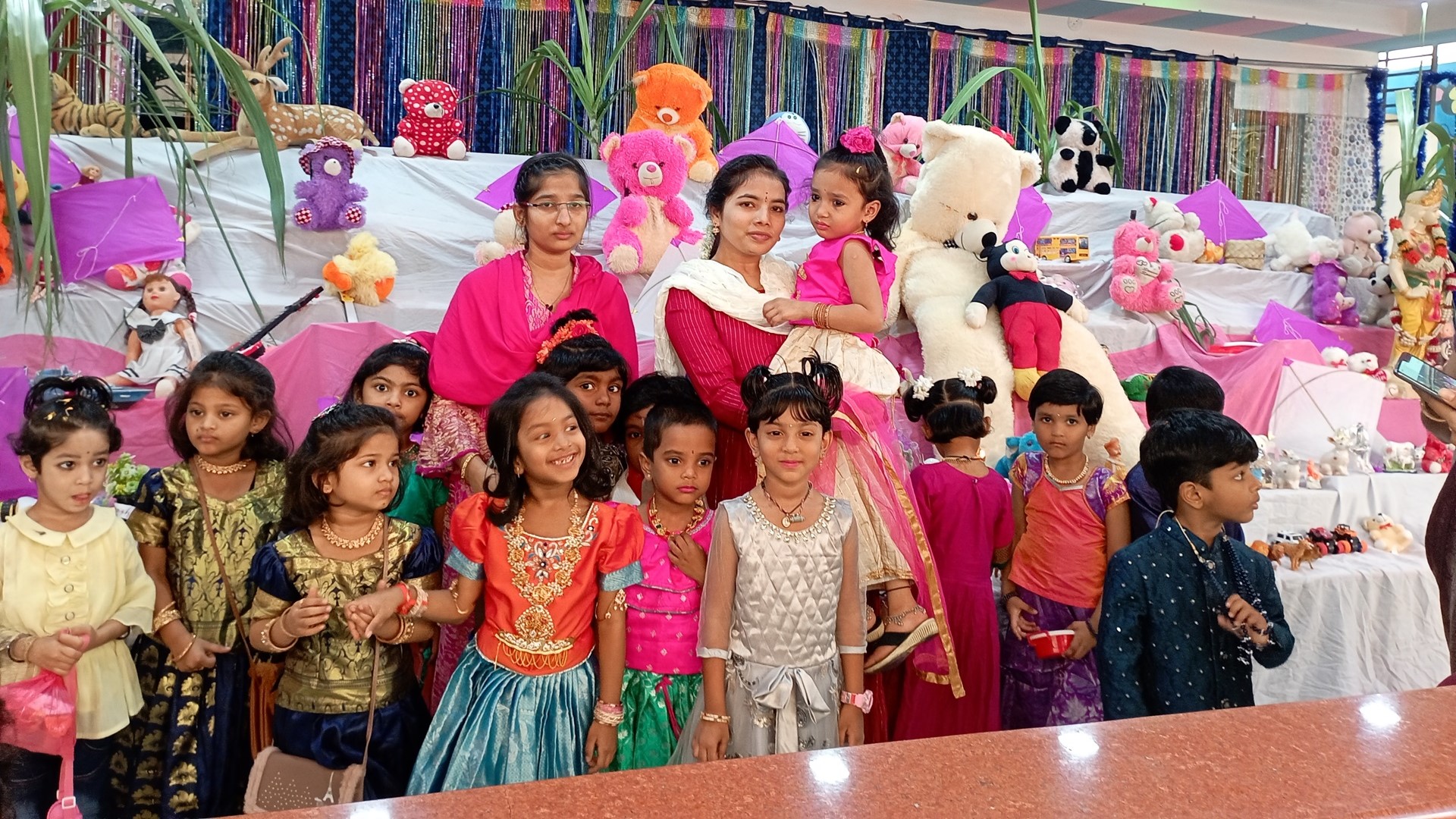 School activity at Pearls High School in Guntur