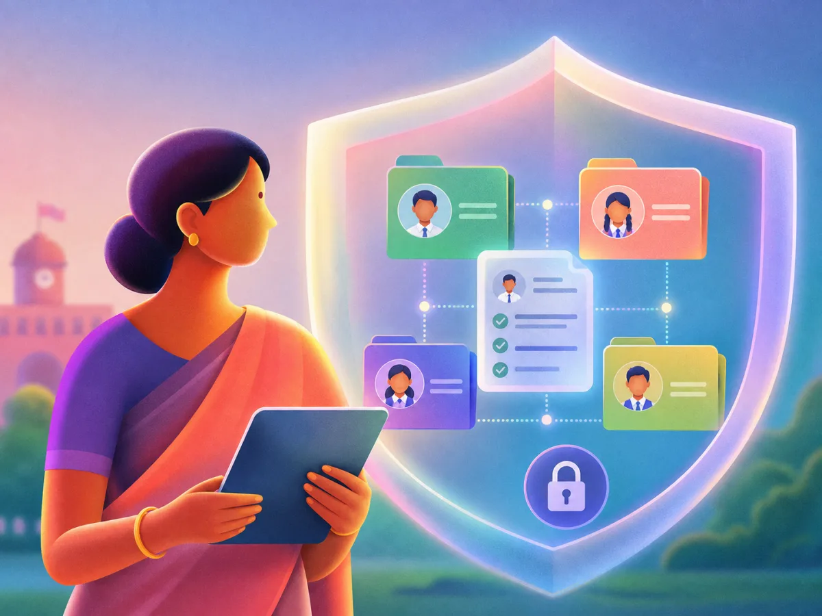 Editorial illustration for safer school data