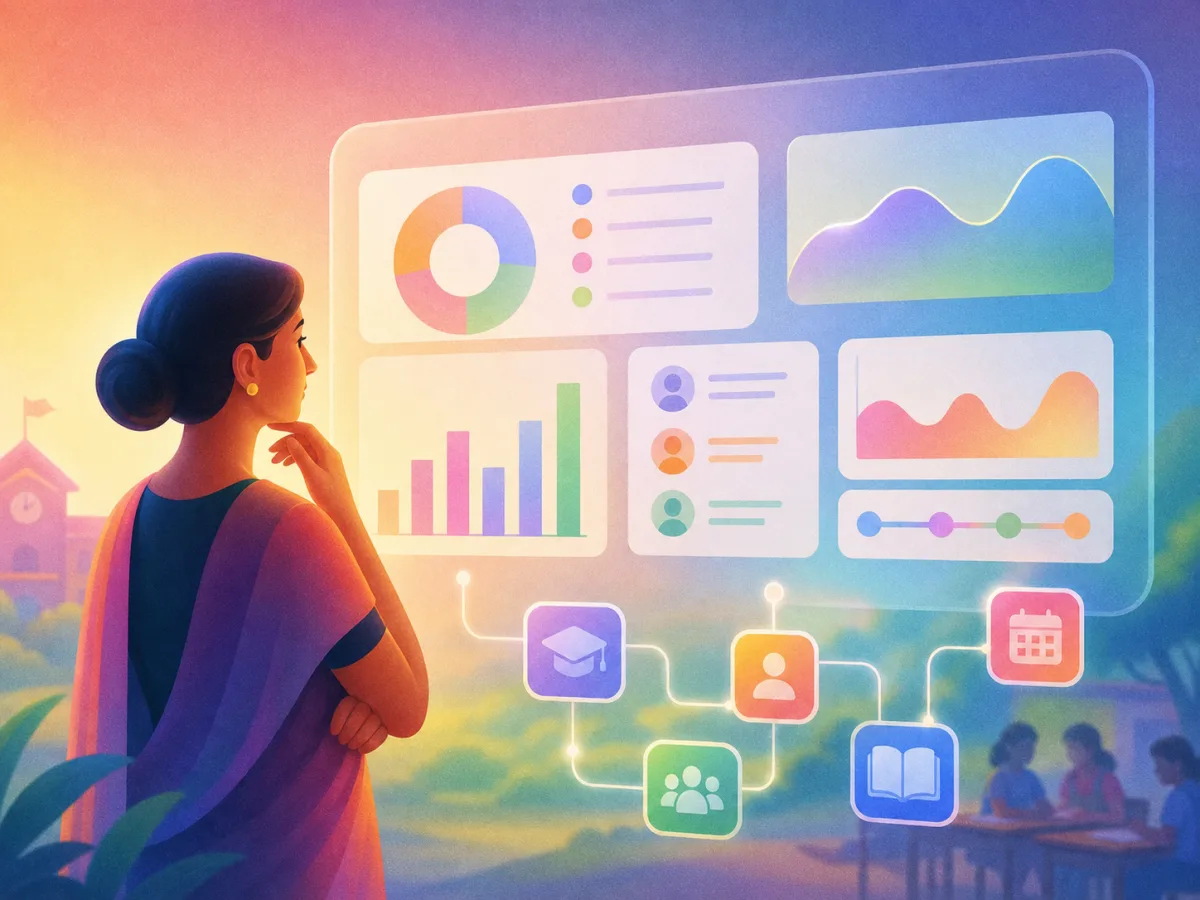 Editorial illustration for clear school insights